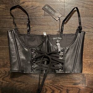 Dolls Kill Cutent Mood Underbust Corset Small